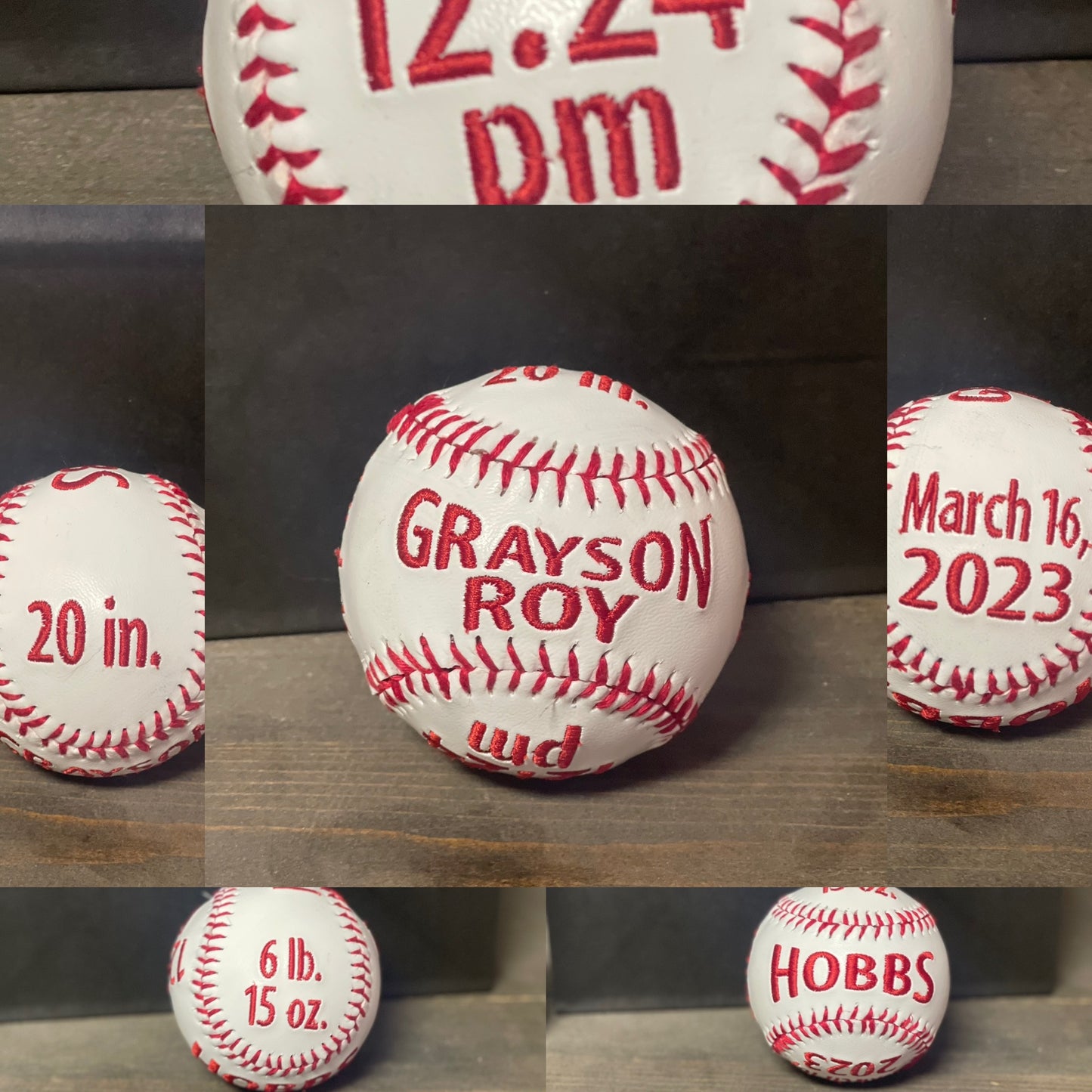 Birth Announcement Baseball