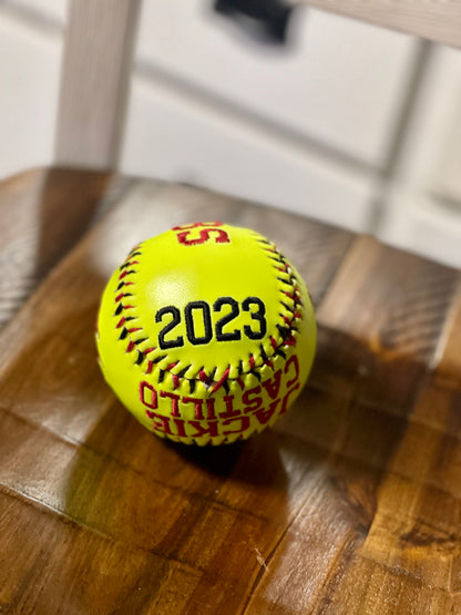 Embroidered Softball